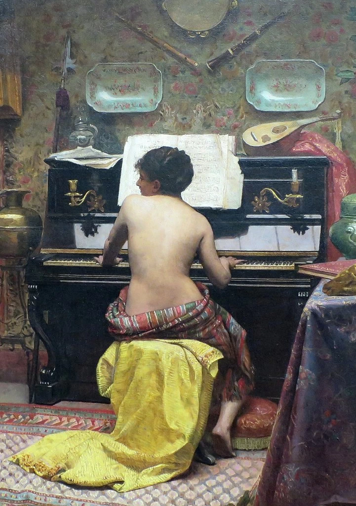 Júnior - Il riposo della modella, Museo Nazionale di Belle Arti, Rio de Janeiro, dettaglio